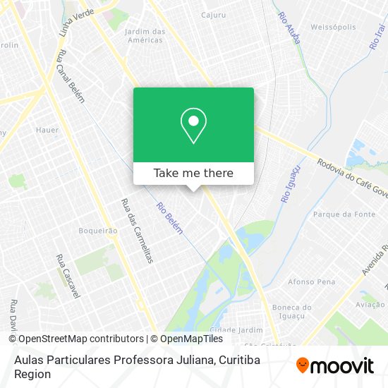 Aulas Particulares Professora Juliana map