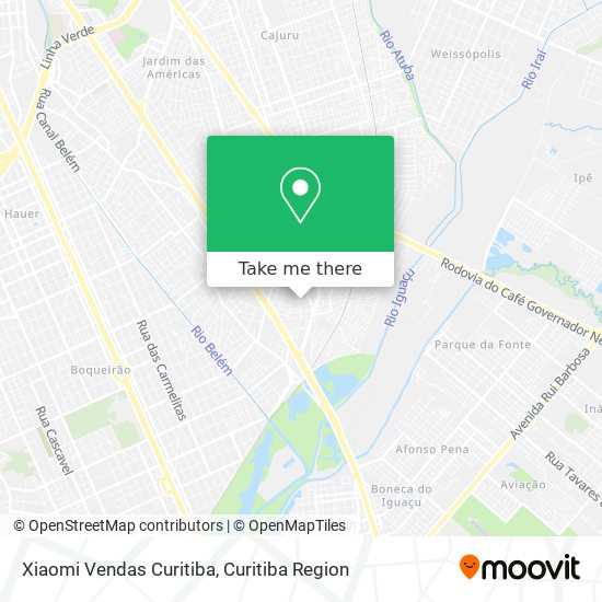 Xiaomi Vendas Curitiba map