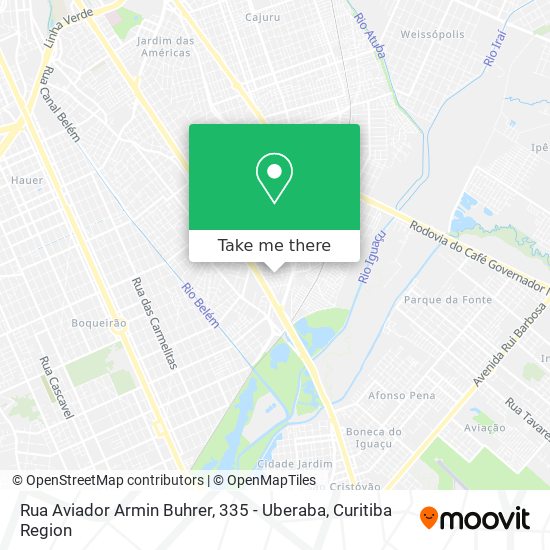 Rua Aviador Armin Buhrer, 335 - Uberaba map