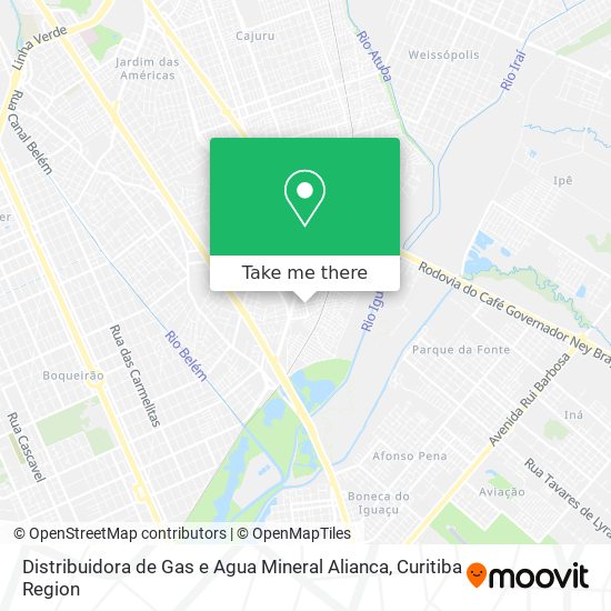 Distribuidora de Gas e Agua Mineral Alianca map