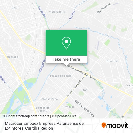 Macrocer Empaex Empresa Paranaense de Extintores map