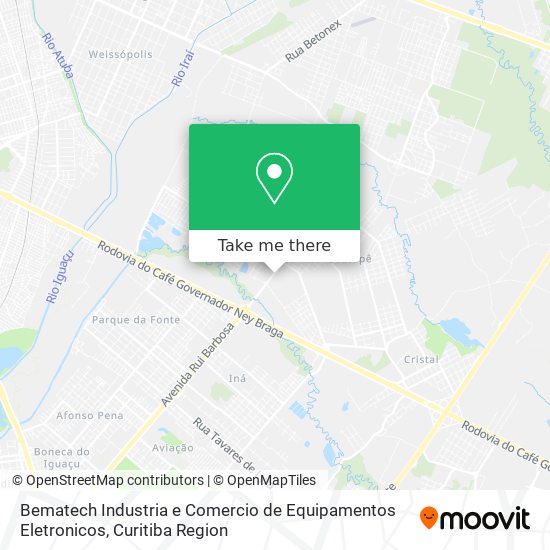 Bematech Industria e Comercio de Equipamentos Eletronicos map