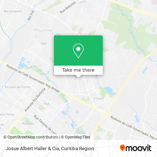 Josue Albert Haller & Cia map
