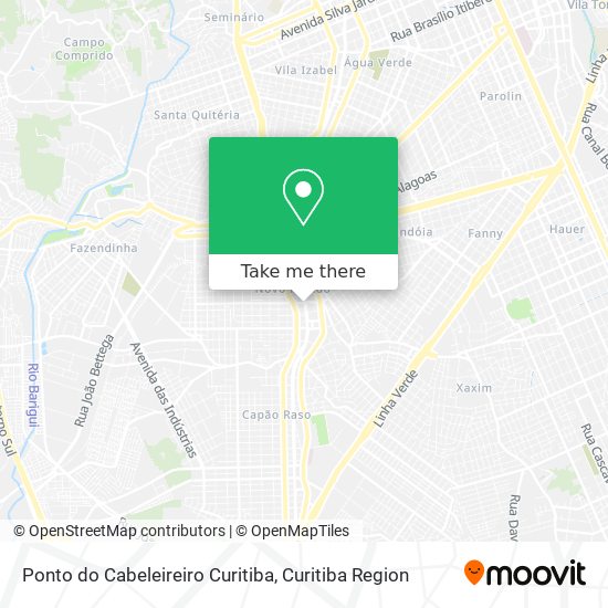 Ponto do Cabeleireiro Curitiba map