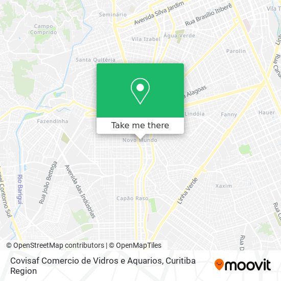 Covisaf Comercio de Vidros e Aquarios map