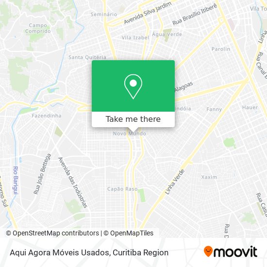 Aqui Agora Móveis Usados map