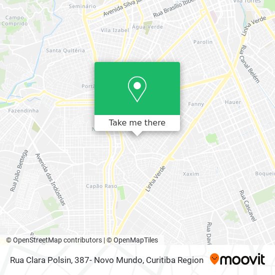 Rua Clara Polsin, 387- Novo Mundo map