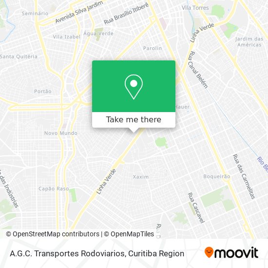A.G.C. Transportes Rodoviarios map