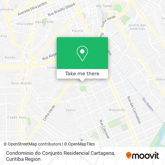 Condominio do Conjunto Residencial Cartagena map