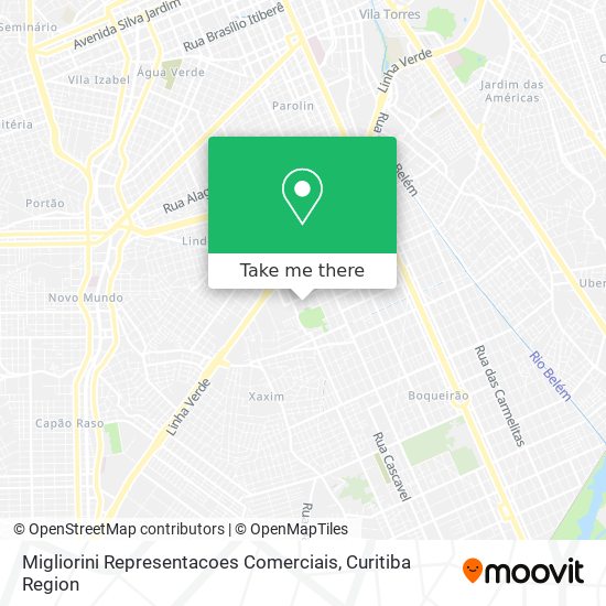 Migliorini Representacoes Comerciais map