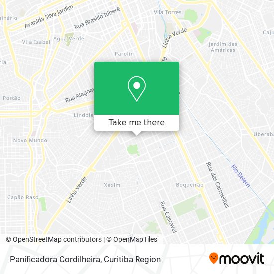 Panificadora Cordilheira map