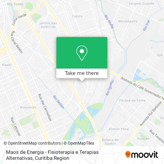 Maos de Energia - Fisioterapia e Terapias Alternativas map