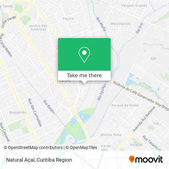 Natural Açaí map