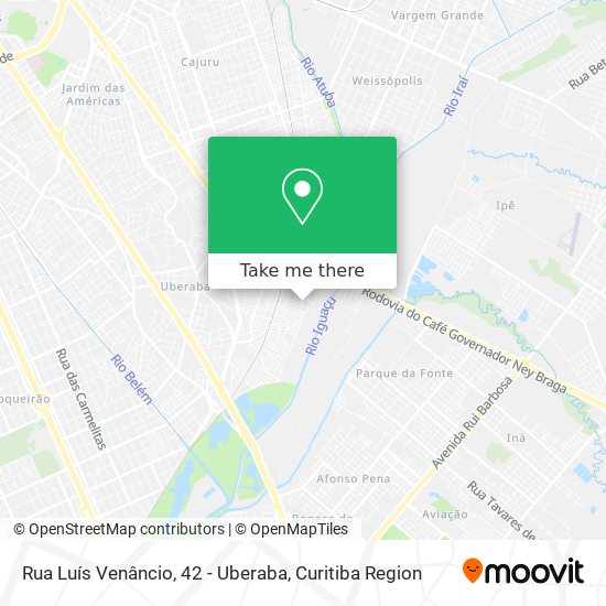 Rua Luís Venâncio, 42 - Uberaba map