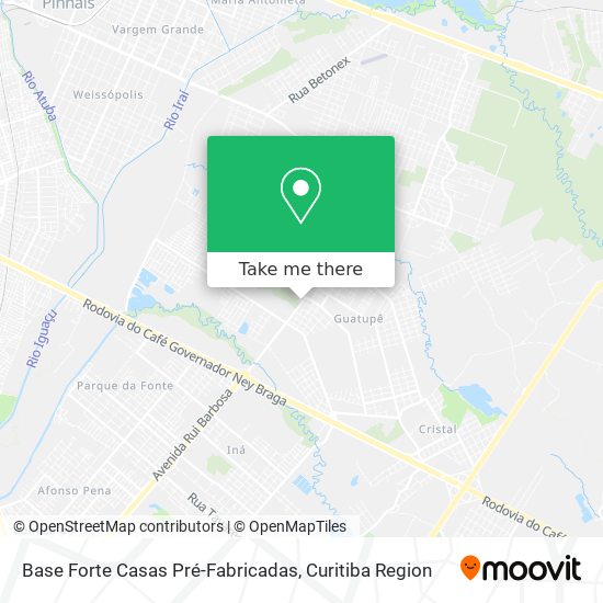 Base Forte Casas Pré-Fabricadas map