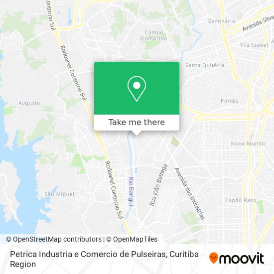 Petrica Industria e Comercio de Pulseiras map