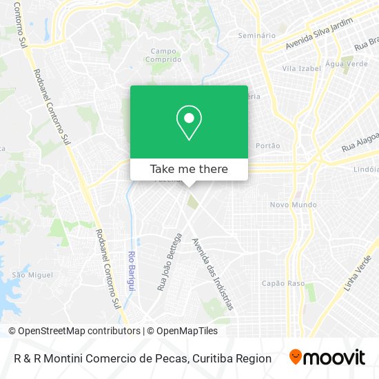 R & R Montini Comercio de Pecas map