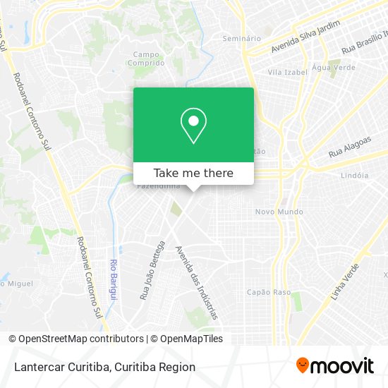 Lantercar Curitiba map