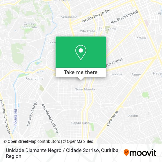 Unidade Diamante Negro / Cidade Sorriso map