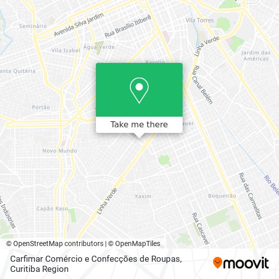Carfimar Comércio e Confecções de Roupas map