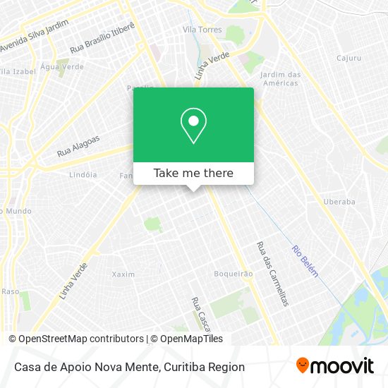 Casa de Apoio Nova Mente map