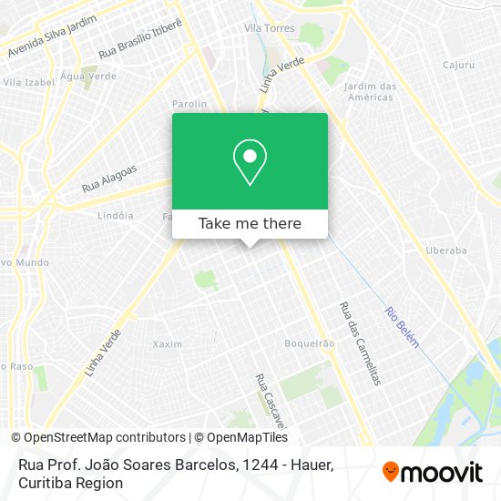 Rua Prof. João Soares Barcelos, 1244 - Hauer map