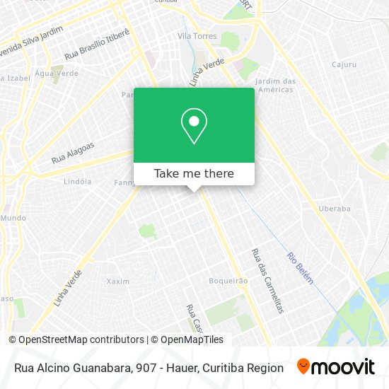 Rua Alcino Guanabara, 907 - Hauer map