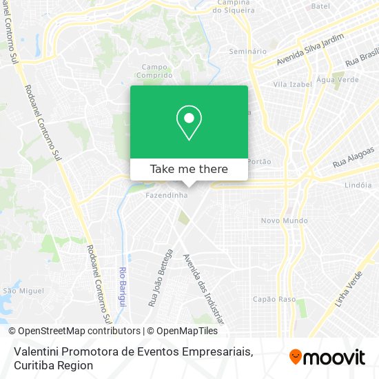 Valentini Promotora de Eventos Empresariais map