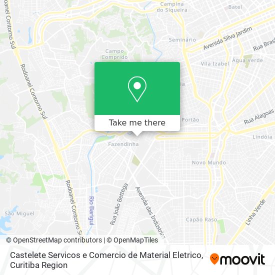 Castelete Servicos e Comercio de Material Eletrico map