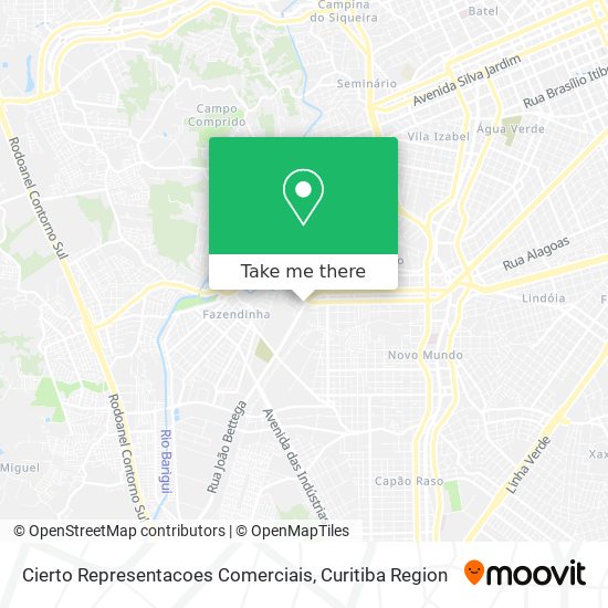 Cierto Representacoes Comerciais map