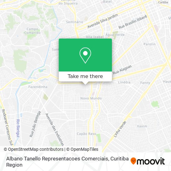 Albano Tanello Representacoes Comerciais map