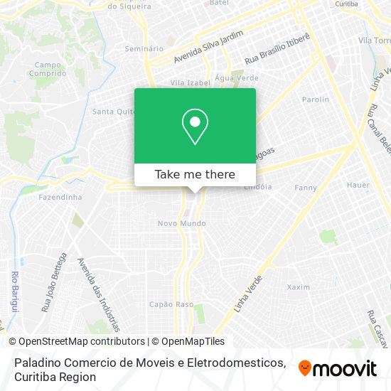 Paladino Comercio de Moveis e Eletrodomesticos map
