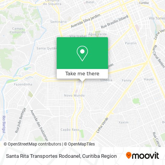 Santa Rita Transportes Rodoanel map