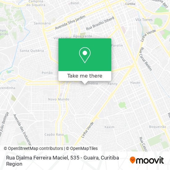 Rua Djalma Ferreira Maciel, 535 - Guaíra map
