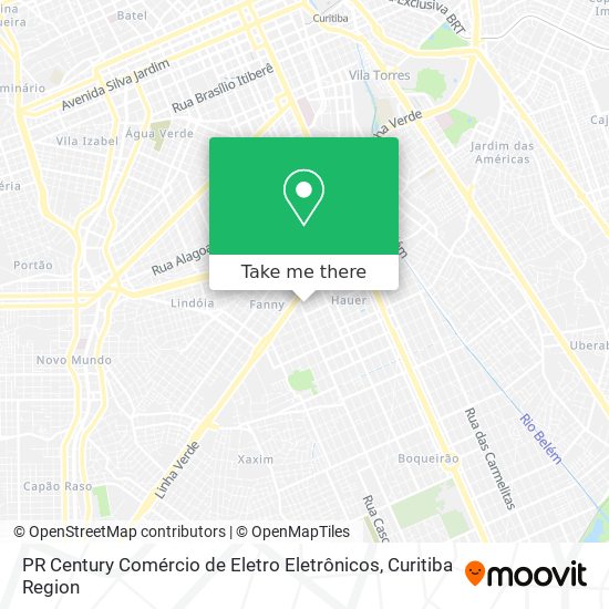 PR Century Comércio de Eletro Eletrônicos map