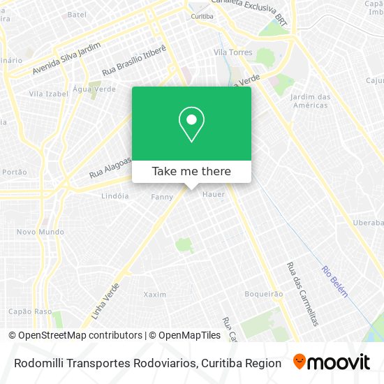 Rodomilli Transportes Rodoviarios map