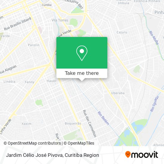 Mapa Jardim Célio José Pivova