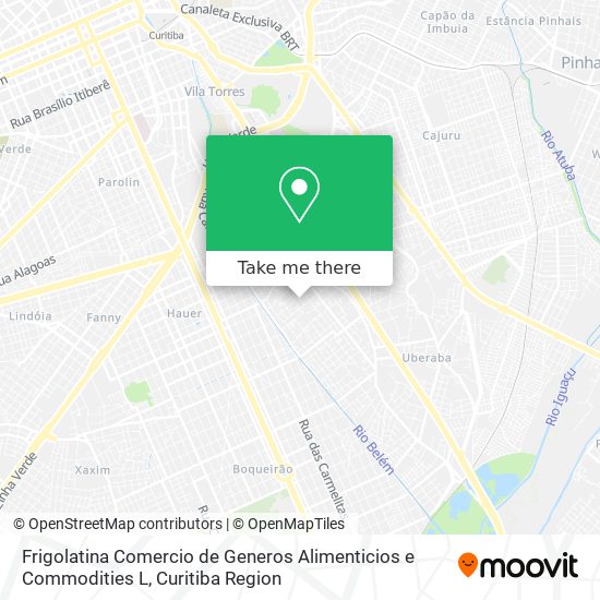 Frigolatina Comercio de Generos Alimenticios e Commodities L map