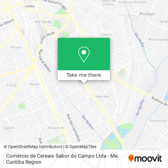 Comércio de Cereais Sabor do Campo Ltda - Me map