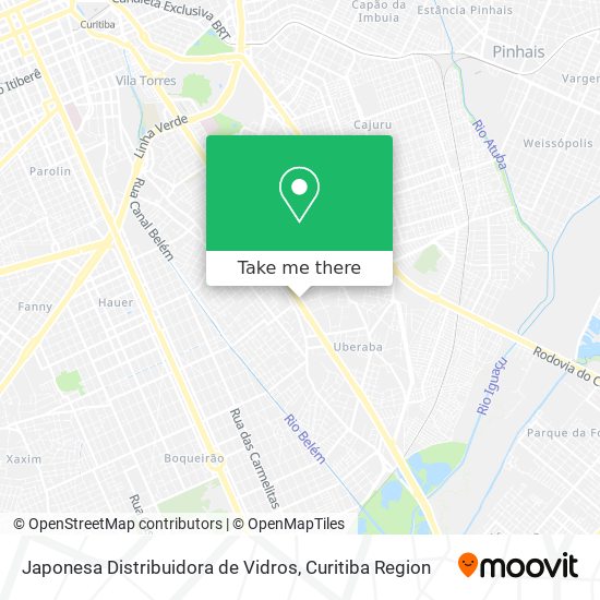 Japonesa Distribuidora de Vidros map