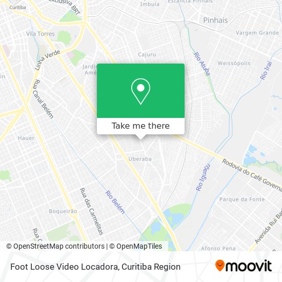 Foot Loose Video Locadora map