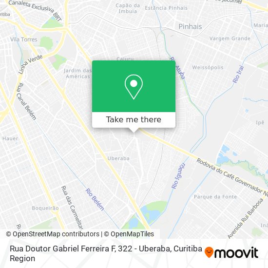 Rua Doutor Gabriel Ferreira F, 322 - Uberaba map