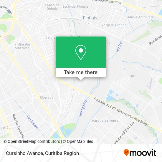 Cursinho Avance map