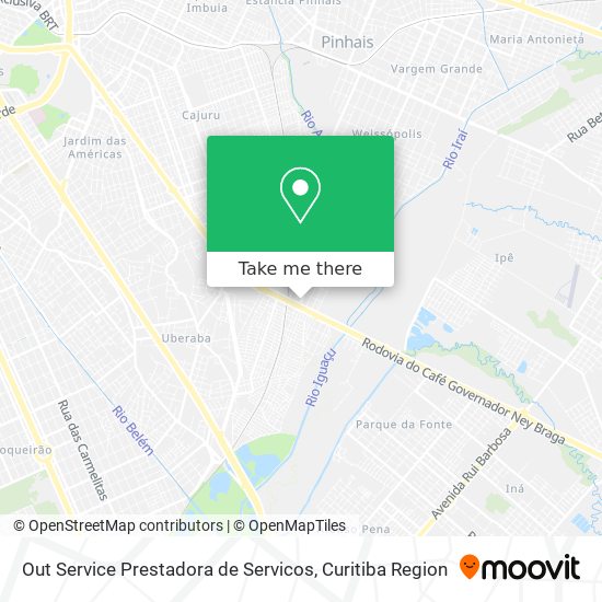 Out Service Prestadora de Servicos map