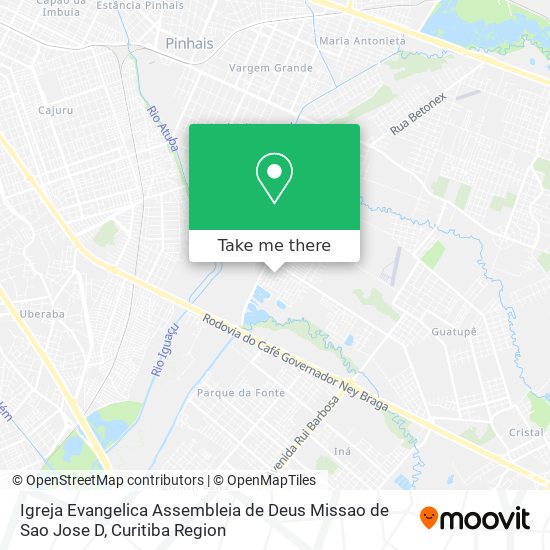 Igreja Evangelica Assembleia de Deus Missao de Sao Jose D map