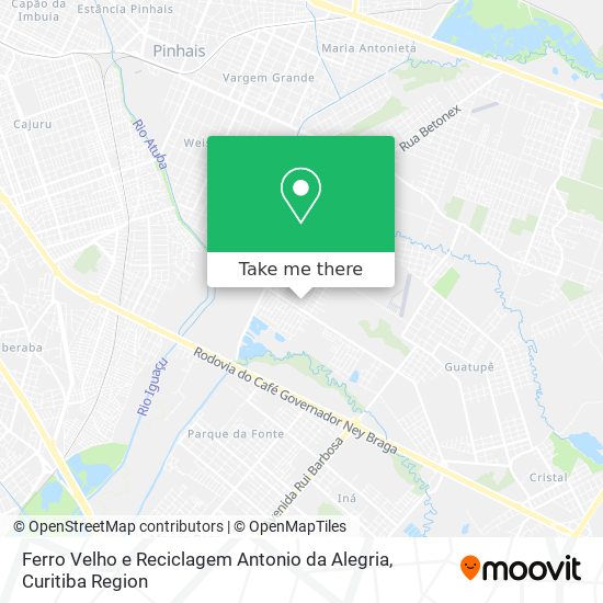 Ferro Velho e Reciclagem Antonio da Alegria map