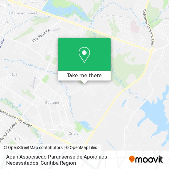 Apan Associacao Paranaense de Apoio aos Necessitados map