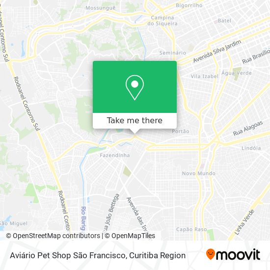 Aviário Pet Shop São Francisco map