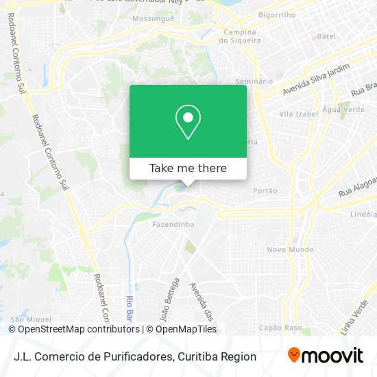J.L. Comercio de Purificadores map