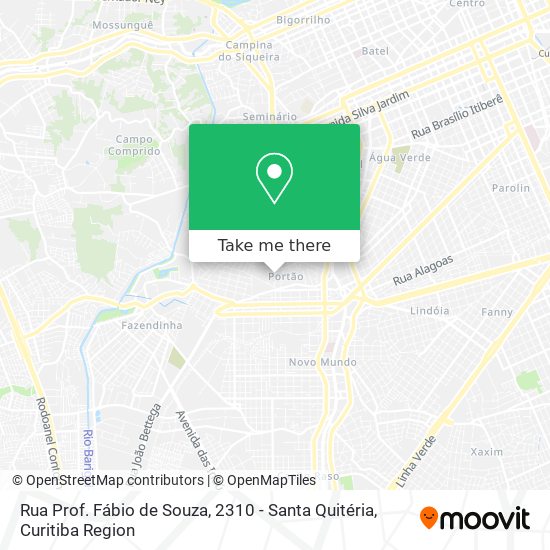 Rua Prof. Fábio de Souza, 2310 - Santa Quitéria map